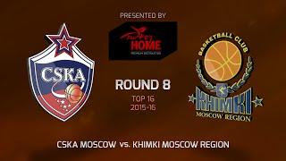 Highlights: CSKA Moscow-Khimki Moscow region