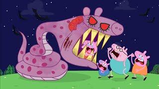 Peppa Pig turns into Zombie Snake - Peppa pig funny animation #21