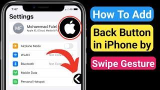 New! How to Add back Button in iPhone by Swipe Gesture
