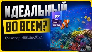 Дешёвый телевизор 4К и 55 дюймов / Обзор Триколор H55U5500SA