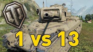 World of Tanks || 1 vs 13 - Matilda