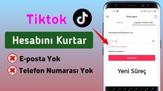 E-posta veya Telefon Numarası Olmadan TikTok Hesabı Nasıl Kurtarılır (2023) |Tik Tok Hesabını Kurtar