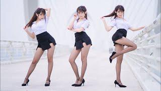 【中国】 女子组合 Dance 【舞小喵】 korea cover sexy Dance Rainie Miniskirt office lady Ver dance cover 踊ってみた 댄스커버