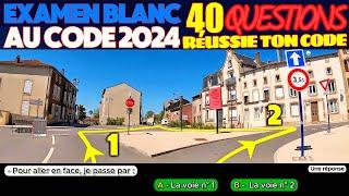 Test au code de la route 2024 - 40 Questions à l'Examen blanc du permis de conduire + Réponses