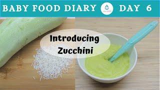 Baby Food | Baby Food Diary | Day 6 | Baby Food Zucchini Rice