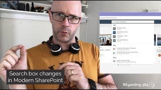 Search box changes in Modern SharePoint