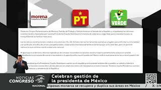 Celebran gestión de la presidenta de México