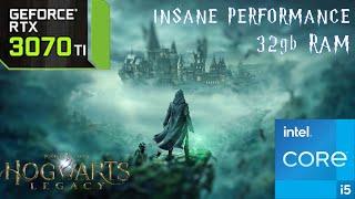 Hogwarts Legacy : RTX 3070 Ti + i5 12400 + 32gb Ram | Insane Performance 1080p ULTRA + RTX On