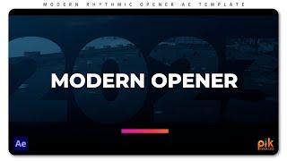 Modern Rhythmic Opener - Free After Effects Template | Pik Templates