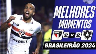 São Paulo 2 x 2 Botafogo | Melhores Momentos (COMPLETO) | Brasileirão 2024