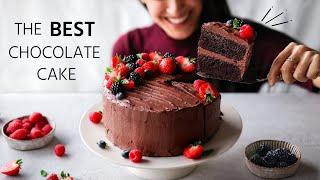 The BEST chocolate cake » eggless, dairy-free, vegan 