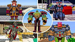 Minecraft x Ben 10 DLC - All Bosses Fight Gameplay