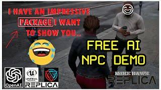 This NPC Has A Special Package REPLICA AI NPC #Replica #openai #aigame #matrixawakens #ShortsAddict
