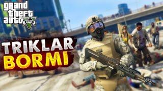 TRIKLAR BORMI - ZOMBILAR JUDA KUCHLI! GTA 5 ZOMBIE APOCALYPSE