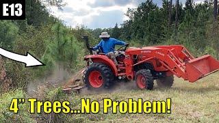 Extreme Brush Hogging with a compact tractor | Kubota L3901 tractor | E13