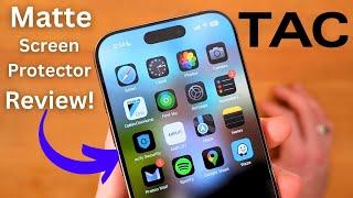 TAC Matte Screen Protector for iPhone 16 Pro REVIEW!