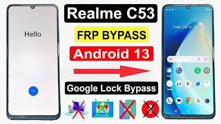Realme C53 (RMX3760) FRP Bypass Android 13 (Without Pc) Realme C53 (RMX3762) Google Account Bypass |
