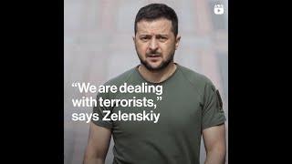 'We Are Dealing With Terrorists,' Says Zelenskiy After Russia Strikes Kyiv