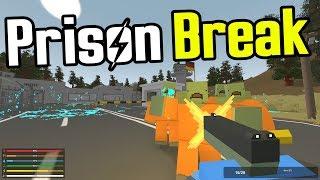 MAN vs UNTURNED - E07 - Prison Break!! - Unturned Germany Map Playthrough