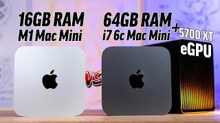 M1 Mac Mini vs Intel i7 Mac Mini + eGPU for Pro Apps!