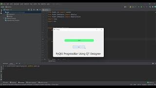 pyqt5 progressbar using Qt_Designer