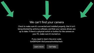 Fix we can't find your camera error code 0xa00f4244 NoCamerasAreAttached windows 11