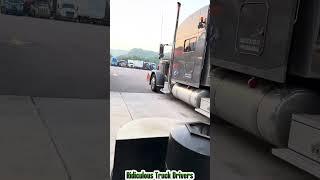 Truck driver pulling a over sized load went the wrong way and fuel lane 