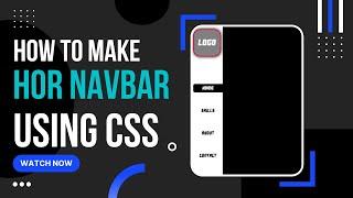 HOW TO MAKE A HORIZONTAL NAV BAR USING HTML& CSS | BY HAFIZ CODING #horizontal  #navbar