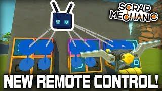 New Remote Control Setup and Combat Mini Cubes! (Scrap Mechanic #334)