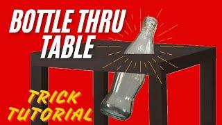 BOTTLE THRU TABLE 🪄 Magic Trick Tutorial