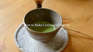 How to Make Ceremonial Matcha / Tea with Tekuno