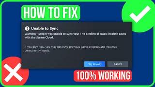 [FIXED] STEAM UNABLE TO SYNC ERROR (2024) | Fix Steam Was Unable To Sync Your Saves