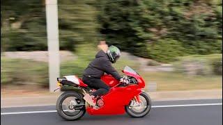 DUCATI 749R Termignoni full exhaust sound. 999R is great, but 749R is great too