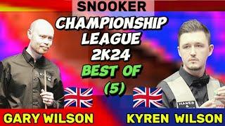 Gary Wilson vs Kyren Wilson | Snooker Championship League | 2024  Best of 5 | Full Match |