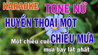 Huyền Thoại Một Chiều Mưa Karaoke Tone Nữ Nhạc Sống - Phối Mới Dễ Hát - Nhật Nguyễn