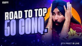 CONQUEROR TOP 50 : BGMI LIVE | GTXPREET PUBG LIVE