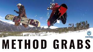 Learn How To Method Grab On A Snowboard  (The RIGHT Way)