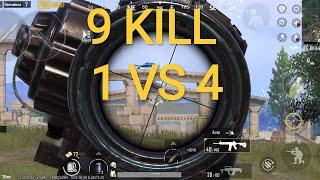 PUBG 1vs4  NEW VIDEO AFTER UPDATE  #PUBG #BGMI #1vs4