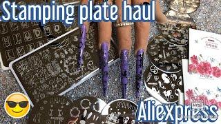 #AliExpress stamping plate #haul ! How to stamp like a pro 