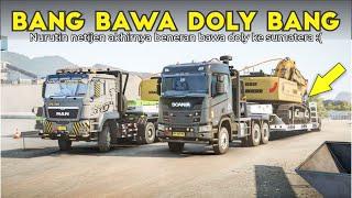 CONVOY Muat Excavator Tambang Di Padang Sumatera Barat 