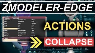 ZBrush - ZModeler Edge(Actions) - "Collapse"