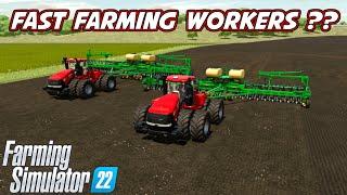 How to Fast Farm With A Worker On Console | Farming Simulator 22