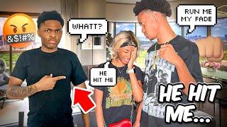 TD HIT ME INFRONT OF MY BF PRANK! 🫣*THEY........*