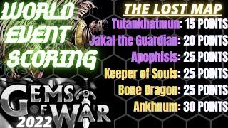 Gems of War World Event Scoring June 13th 2022 | The Lost Map