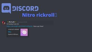 The best Discord Nitro rick roll...