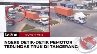 Pemotor di Tangerang Tewas Terlindas Truk saat Hendak Nyalip | tvOne Minute