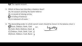 MULTIPLE CHOICE QUESTIONS - BASIC FINANCIAL STATEMENTS, CASH BOOKS & PERSONAL ACCOUNTS