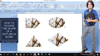 How to change the shape of a picture in word | word insert picture into shape | shape image