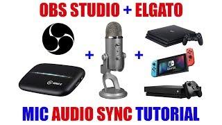 Easy Fix for Mic Audio Delay in OBS Studio with Game Capture Recording/Streaming [ Sync Tutorial ]