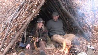 His & Her Debris Shelter- Survive This! With Brooke & David Whipple